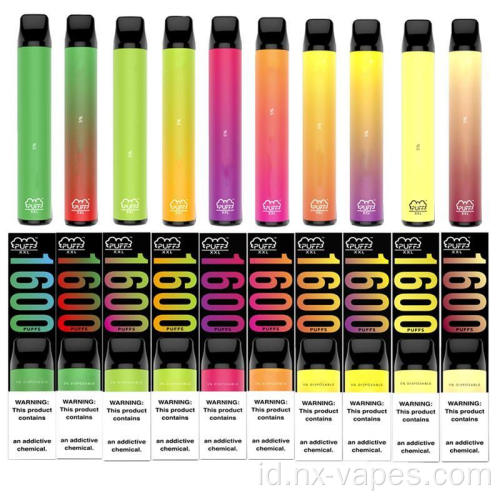 Puff xxl 1600puffs sekali pakai